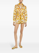 Dolce & Gabbana Maiolica Print Cotton Shorts