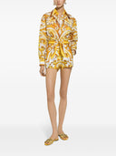 Dolce & Gabbana Maiolica Print Cotton Shorts
