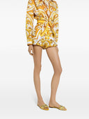 Dolce & Gabbana Maiolica Print Cotton Shorts