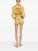 Dolce & Gabbana Maiolica Print Cotton Shorts