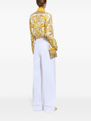 Dolce & Gabbana Maiolica Print Silk Shirt