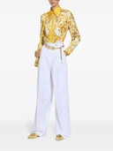 Dolce & Gabbana Maiolica Print Silk Shirt