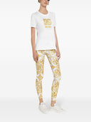 Dolce & Gabbana Embroidered Logo Cotton T Shirt