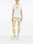 Dolce & Gabbana Embroidered Logo Cotton T Shirt