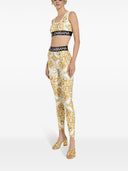 Dolce & Gabbana Maiolica Print Nylon Leggings