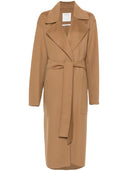 Sportmax pre -lana lungo cappotto