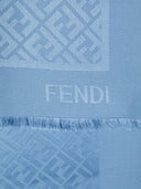 Fendi Ff Wool And Silk Scarf