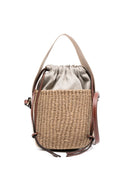 Chloè Marcie Small Straw Bucket Bag