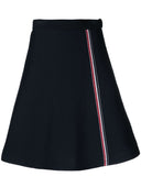 Thom Browne Rwb Cotton Midi Skirt