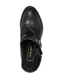 Bottes en cuir basses d'oie dorée