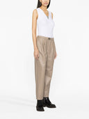 Brunello Cucinelli Ribbed Cotton Sleeveless Top