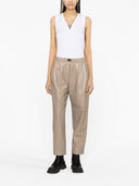 Brunello Cucinelli Ribbed Cotton Sleeveless Top