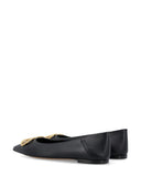 Valentino Garavani V Logo Signature Leather Ballets