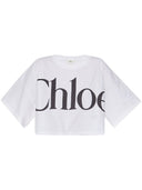 Chloè Logo Cotton T Shirt