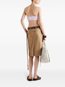 Prada Belted Midi Skirt