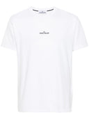 Stone Island Logo Cotton T Shirt