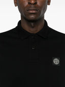 Stone Island Logo Cotton Polo Shirt