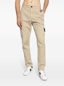 Stone Island Logo Cotton Cargo Trousers