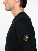 Stone Island Logo Cotton Crewneck Sweatshirt