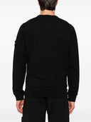 Stone Island Logo Cotton Crewneck Sweatshirt