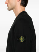 Stone Island Logo Cotton Crewneck Sweatshirt
