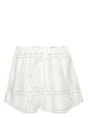 Toteme pré-monogramme en coton mélange de pyjama shorts