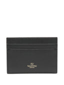 Valentino Garavani V Logo Bold Leather Card Case