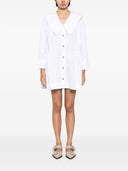 Ganni Organic Cotton Mini Shirt Dress