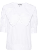 Blusa de algodón orgánico de Ganni