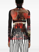 Jean Paul Gaultier Pigalle Print Top