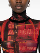 Jean Paul Gaultier Pigalle Print Top