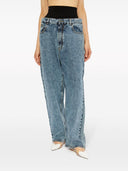 Jeans in denim a band a maglia alaia