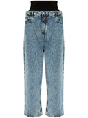 Jeans in denim a band a maglia alaia