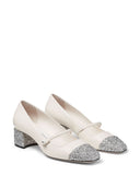 Jimmy Choo Elisa 45闪闪发光的皮泵