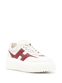 Hogan Pre H Striped Leather Sneakers