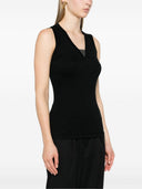 Brunello Cucinelli Ribbed Cotton Sleeveless Top