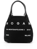 Hogan Pre Script Canvas Medium Tote Bag