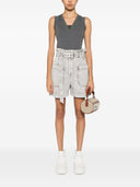 Brunello Cucinelli Ribbed Cotton Sleeveless Top