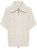 Brunello Cucinelli Wool Zippe Cardigan
