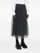 Brunello Cucinelli Silk Organza Midi Skirt