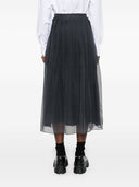 Brunello Cucinelli Silk Organza Midi Skirt