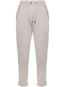 Brunello Cucinelli Cotton And Silk Blend Sweatpants