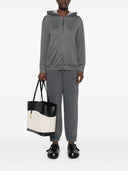 Brunello Cucinelli Cotton And Silk Blend Hooded Zipped Cardigan