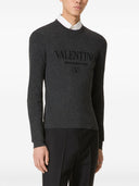 Valentino Logo Wool Crewneck Sweater