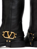 Valentino Garavani V Logo Signature Leather Boots