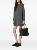 Valentino Garavani V Logo Side Small Leather Tote Bag