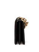 Valentino Garavani V Logo Chain Mini Leather Clutch
