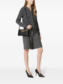 Valentino Garavani V Logo Chain Mini Leather Clutch