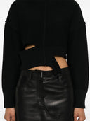 Mm6 Maison Margiela Cut Out Wool Blend Jumper