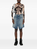 Mm6 Maison Margiela Denim Midi Gonna